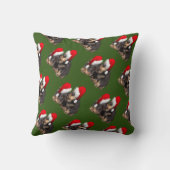 クリスマスロットワイラー着用フェスティバルホリデーハット クッション (裏面)