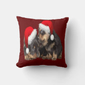 クリスマスロットワイラー着用フェスティバルホリデーハット クッション (正面)