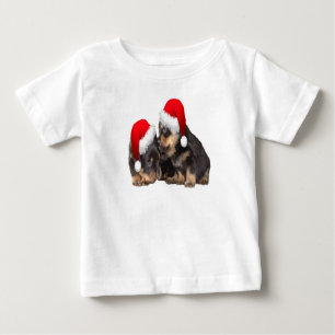 クリスマスロットワイラー着用フェスティバルホリデーハット ベビーTシャツ