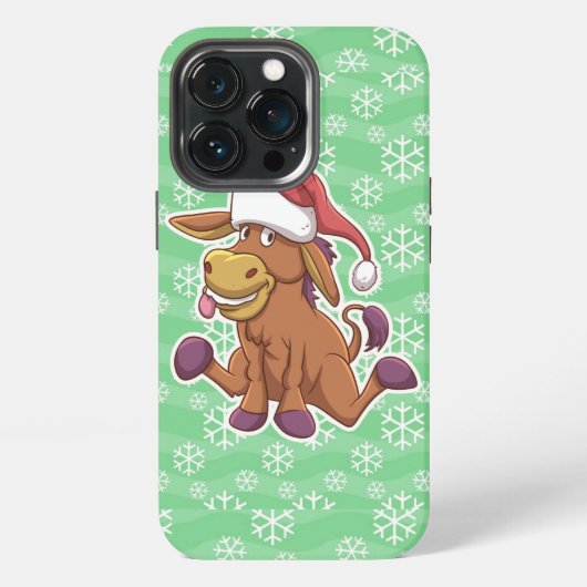 クリスマスロバの漫画 iPhoneケース (裏面)