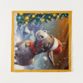 クリスマスロバ1 タペストリー (正面(横))