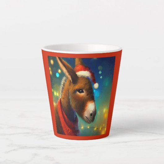クリスマスロバ3 カフェラテマグ (正面)