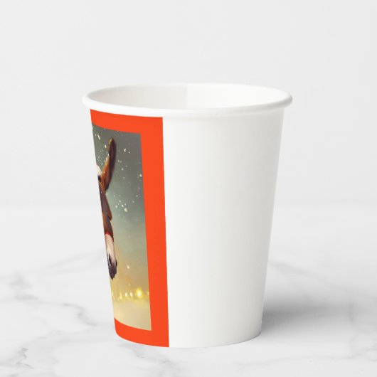 クリスマスロバ4 紙コップ (左)