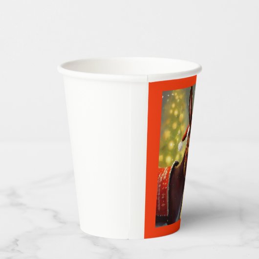 クリスマスロバ4 紙コップ (右)