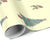 クリスマスロビンとクリスマスツリー ラッピングペーパー (ロールコーナー)