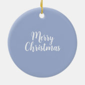 クリスマスロビンウィンターホリデー セラミックオーナメント (裏面)