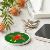 クリスマスロビンキーチェーン キーホルダー (側面)