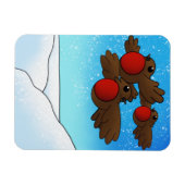 クリスマスロビンバード磁石 マグネット (横)
