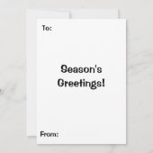 クリスマスロビンバード カード (裏面)