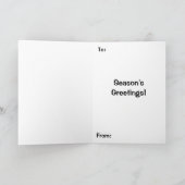 クリスマスロビンバード カード (内部)