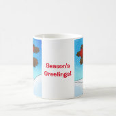 クリスマスロビンバード コーヒーマグカップ (中央)