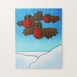 クリスマスロビンバード ジグソーパズル