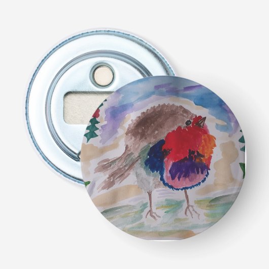 クリスマスロビンボトルオープナー 栓抜き (正面)