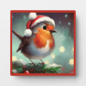 クリスマスロビン2 フォトプラーク (正面)