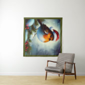 クリスマスロビン3 タペストリー (インサイチュ(横))