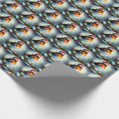 クリスマスロビン3 ラッピングペーパー (角)