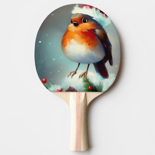 クリスマスロビン(1) 卓球ラケット (正面)