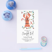 クリスマスロブスタークロウフィッシュ甲殻類フライヤー チラシ (シングル)