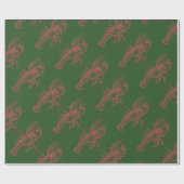 クリスマスロブスター ラッピングペーパー (フラット)