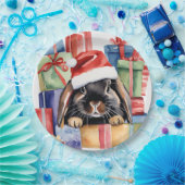 クリスマスロプバニーウサギ ペーパープレート (パーティー)