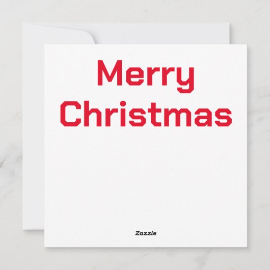 クリスマスロボット用挨拶カード シーズンカード (裏面)