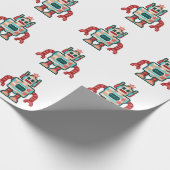 クリスマスロボット ラッピングペーパー (角)