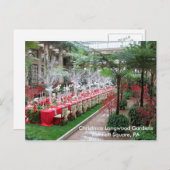 クリスマスロングウッドガーデンズケネット広場(PA) シーズンポストカード (正面/裏面)