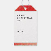 クリスマスロンドンイングランド ギフトタグ (裏面)