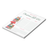 クリスマスロヴィンの女の子クリスマスプレゼントギフトリスト ノートパッド (回転)