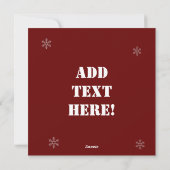 クリスマスロースターヘンバーンクップファームホリデーカード シーズンカード (裏面)