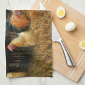 クリスマスロースターヘンバーンクップファーム キッチンタオル (四つ折り)