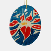 クリスマスローズ セラミックオーナメント (右)