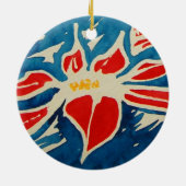 クリスマスローズ セラミックオーナメント (裏面)