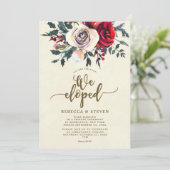 クリスマスローズ モダン 私たち 秘密結婚 招待状 (スタンド正面)