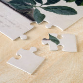 クリスマスローズ(Helleborusニジェール)および冬Aconi ジグソーパズル (側面)