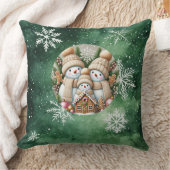 クリスマスローソファピロー – 祝祭的なホリデー装飾 クッション (ブランケット)