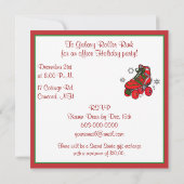 クリスマスローラースケートで滑るパーティー 招待状 (裏面)