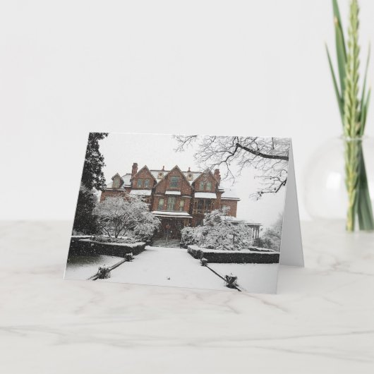 クリスマスローリーNCノースカロライナ建築 シーズンカード (正面)