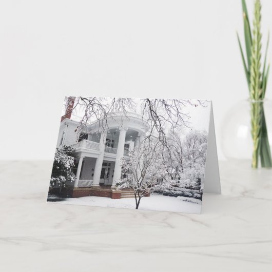 クリスマスローリーNCノースカロライナ建築 シーズンカード (正面)