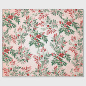 クリスマスローワン ラッピングペーパー (フラット)