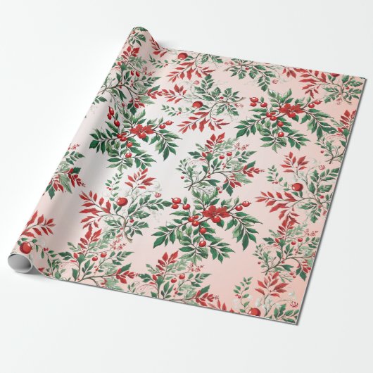 クリスマスローワン ラッピングペーパー (アンロールド)