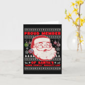 クリスマスローンボウル男性へアイディアとサンタクリスマス カード (黄色い花)