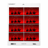 クリスマスワイズメンズレッドスカイスターライトナイト ラベル (フルシート)