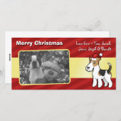 クリスマスワイヤーキツネテリア シーズンカード (正面/裏面)