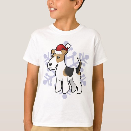 クリスマスワイヤーキツネテリア Tシャツ (正面)