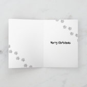 クリスマスワイヤーフォックステリア犬 シーズンカード (内部)