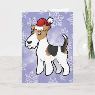 クリスマスワイヤーフォックステリア犬 シーズンカード