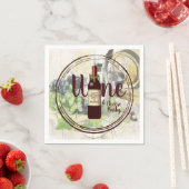 クリスマスワインとチーズのパーティー企業のイベント スタンダードカクテルナプキン (インサイチュ)