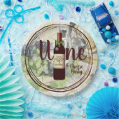 クリスマスワインとチーズのパーティー企業のイベント ペーパープレート (パーティー)