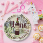 クリスマスワインとチーズのパーティー企業のイベント ペーパープレート (パーティー)